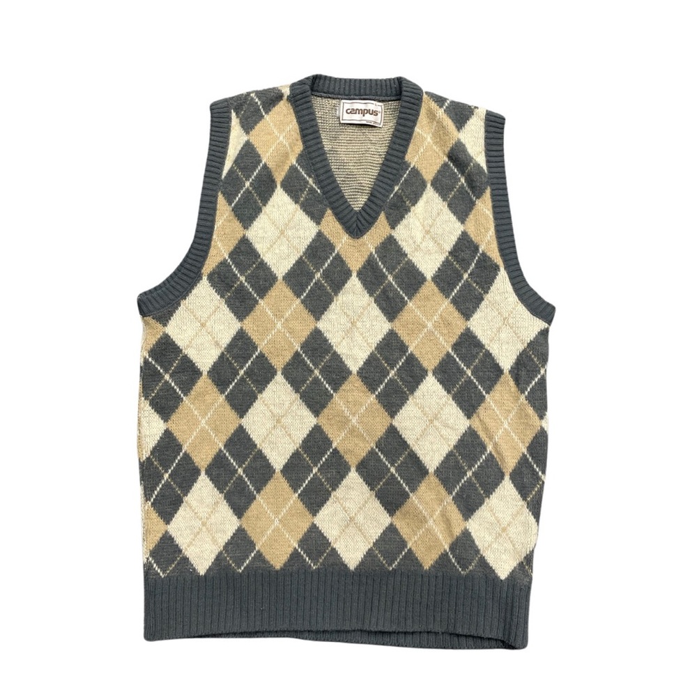 Vintage 80’s Campus Wool Sweater Vest